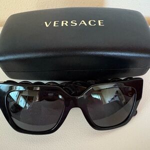 Versace Glossy Black Sunglasses